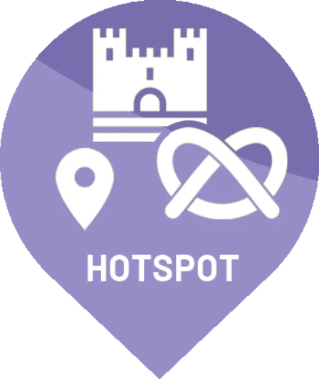 Icon mit Text „Hotspot“