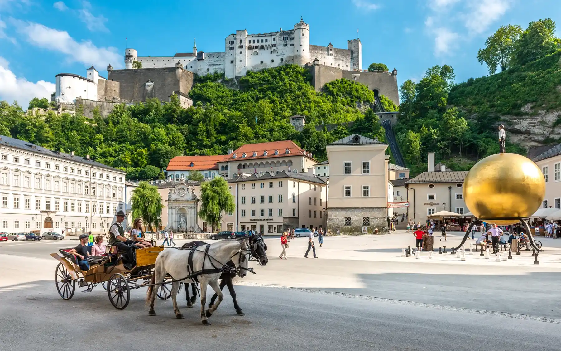 Stadt Salzburg im Sommer