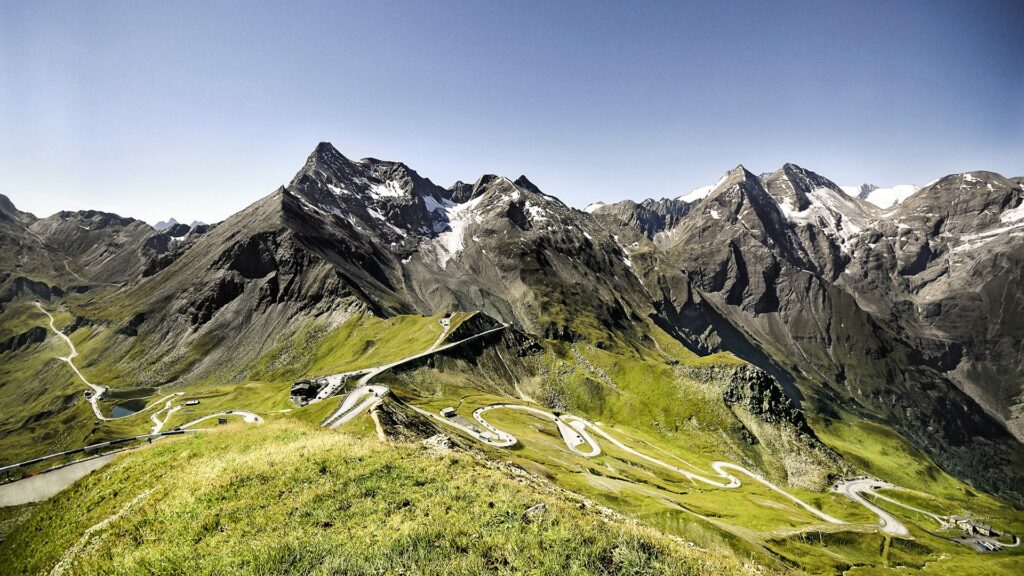 Grossglockner High Alpine Road with mountain panorama