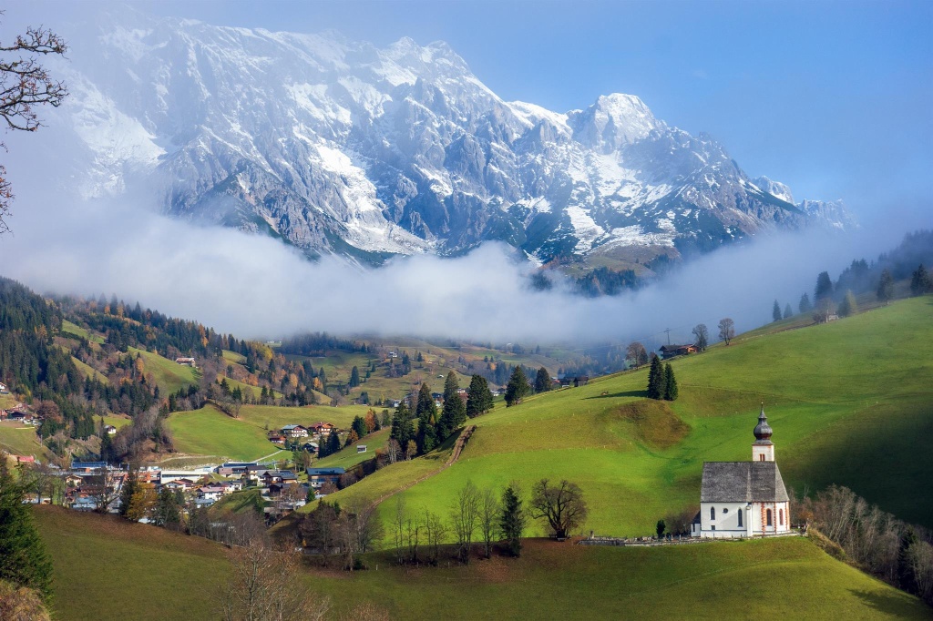 Kirche Sommer Hochkönigmassiv