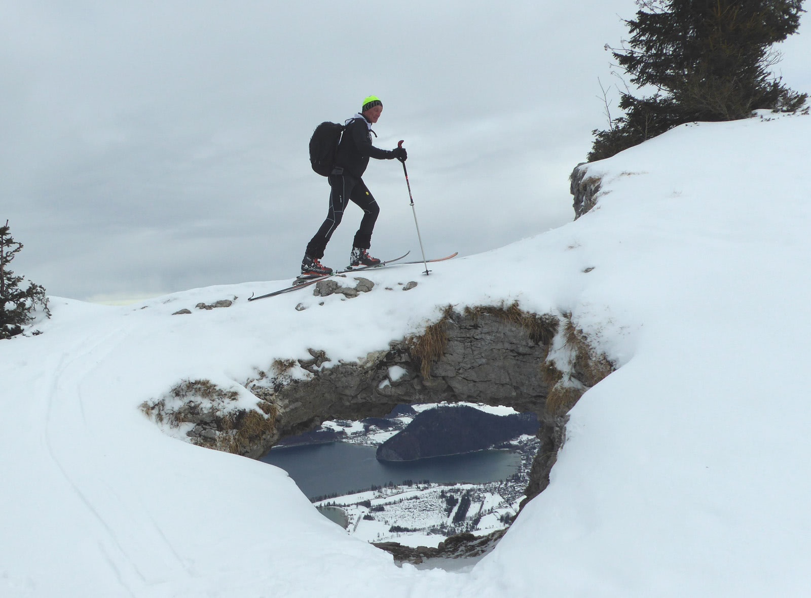 Rock window just before the destination.