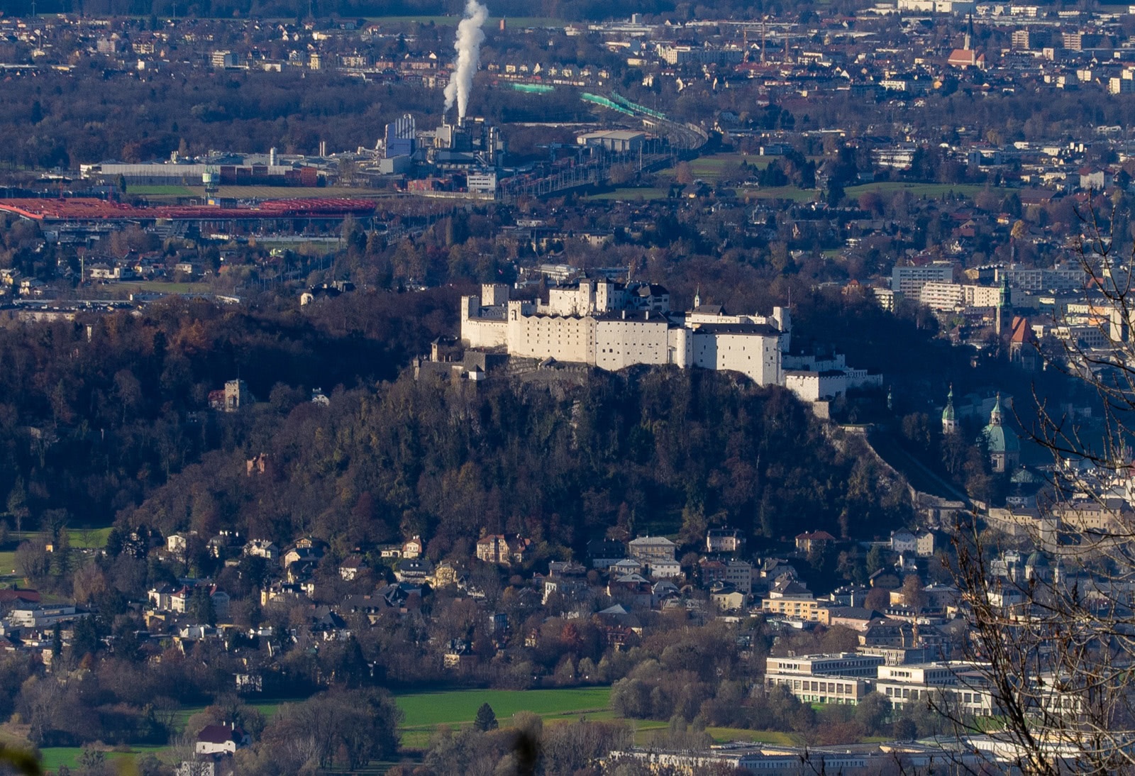 View of Hohensalzburg Fortress from the Erentrudisalm