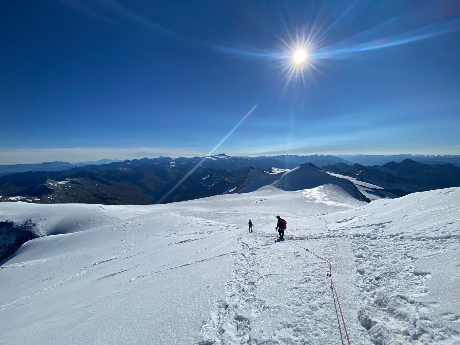 Wonderful view towards the Glockner group