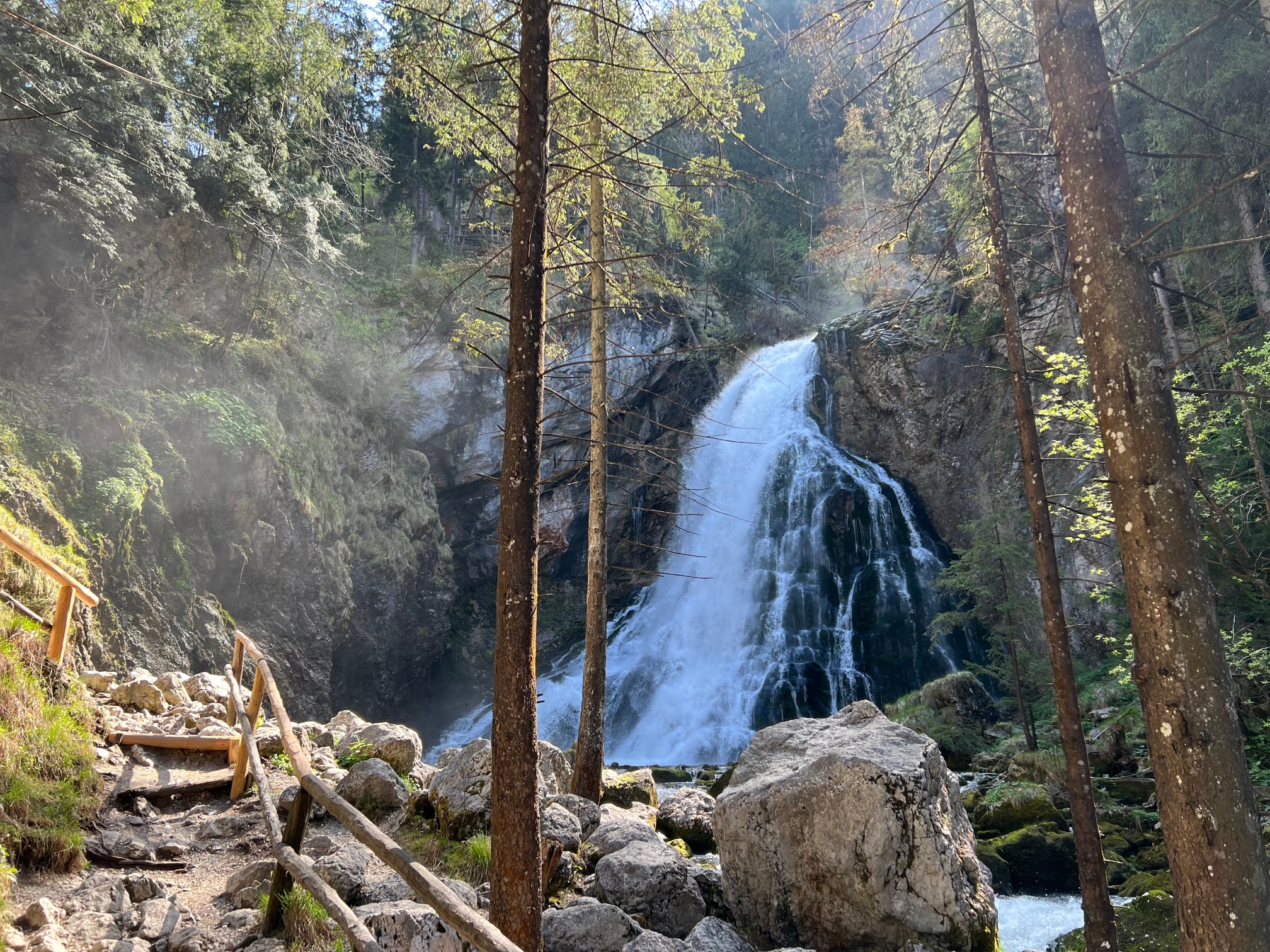 Gollinger Wasserfall (Blick vom Wanderweg aus)
