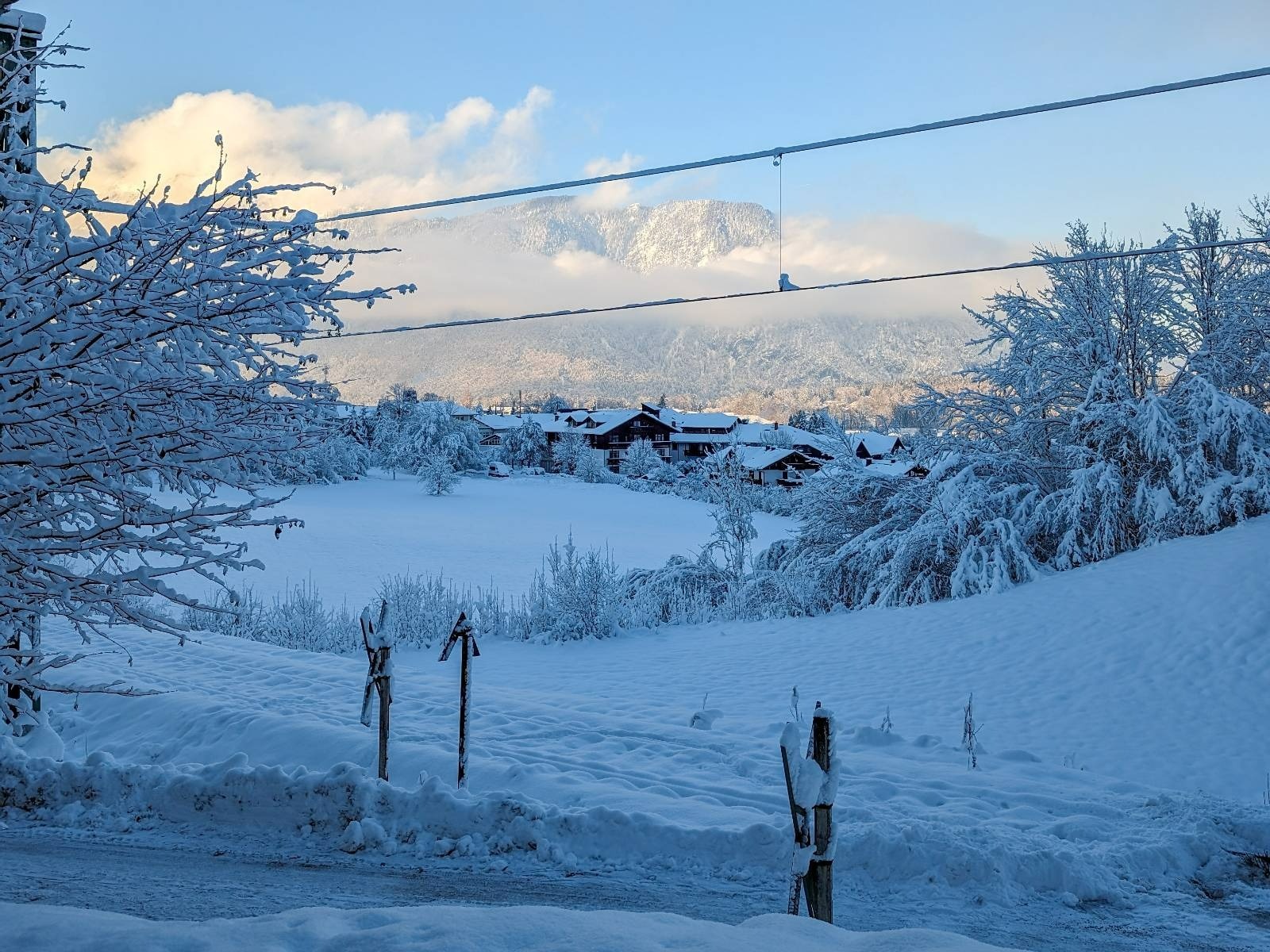 Winter adventure and romantic winter forest idyll in Bayrisch Gmain
